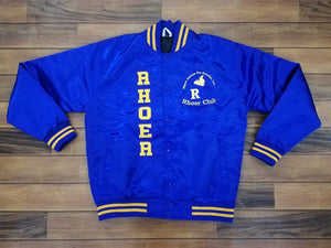 Rhoer Satin Jacket  Royal Blue