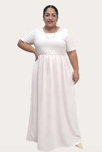 White Maxi Dress 1101