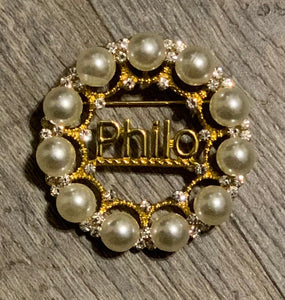 Philo Pearl pin