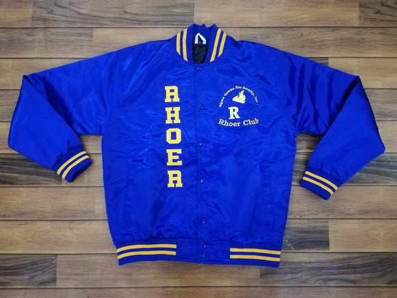 Rhoer Satin Jacket  Royal Blue