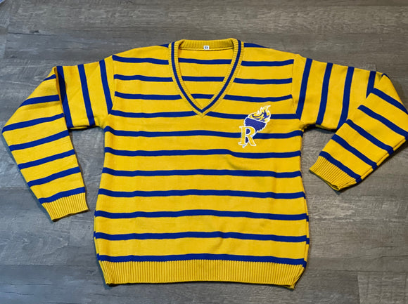 Rhoer Striped V-Neck Knit Sweater Preorder June 10th