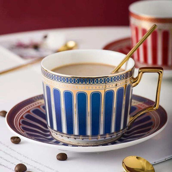 Striped Tea Cup Set