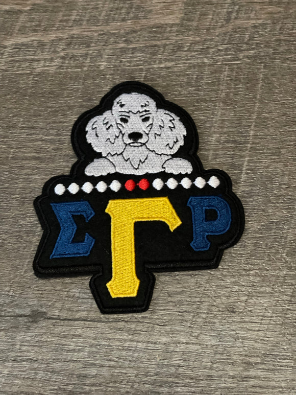 Poodle Iron on Patch